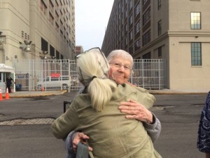Sr. Megan Rice walks out of MDC Brooklyn