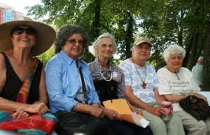 The five arrestees. Photo by Wendy Dwyer