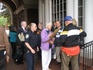 Greg, Megan and Michael outside the federal courthouse before the start of their trial in Knoxville, May 2013. Photo by Felice Cohen-Joppa